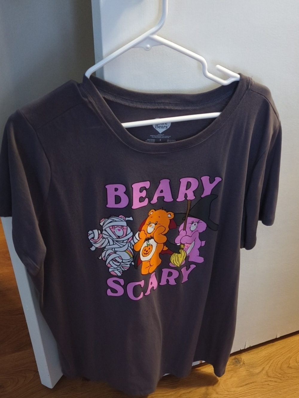 Beary Scary Graphic Tee - Dark Gray
